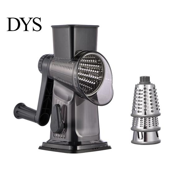 Suction Base Vegetable Slicer Handheld Roller Shredder Stainless Steel Blades Safe Food Processor Multi-Function Kitchen Gadget for Julienne