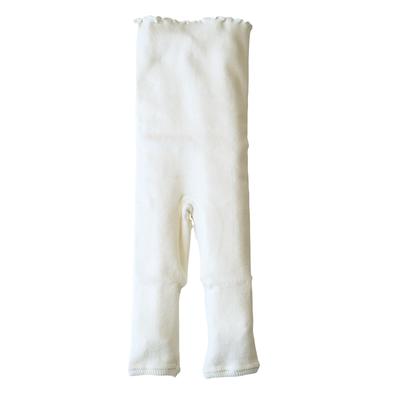 Panfree Kids' Leggings, Bottoms for Babies and Kids, Cotton Blend, Stretchy, Made In Japan, Dryer Safe, 80-100cm, Ivory