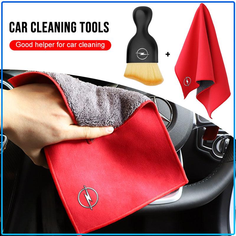 Car Cleaning Soft Brush Car Wash Towel Microfiber Cleaning Rag Cloth For Opel Astra h j k g Insignia Vectra c Corsa c Zafira b etc