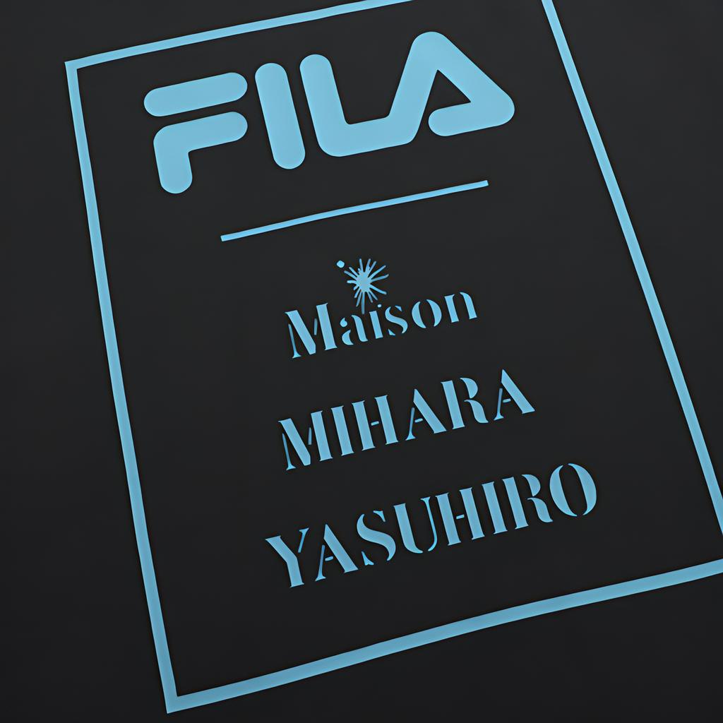 New FILA X MIHARA YASUHIRO MIHARA YASUHIRO Collaboration Collection Sweatshirt Men's Jet Black F11M143209F-BK
