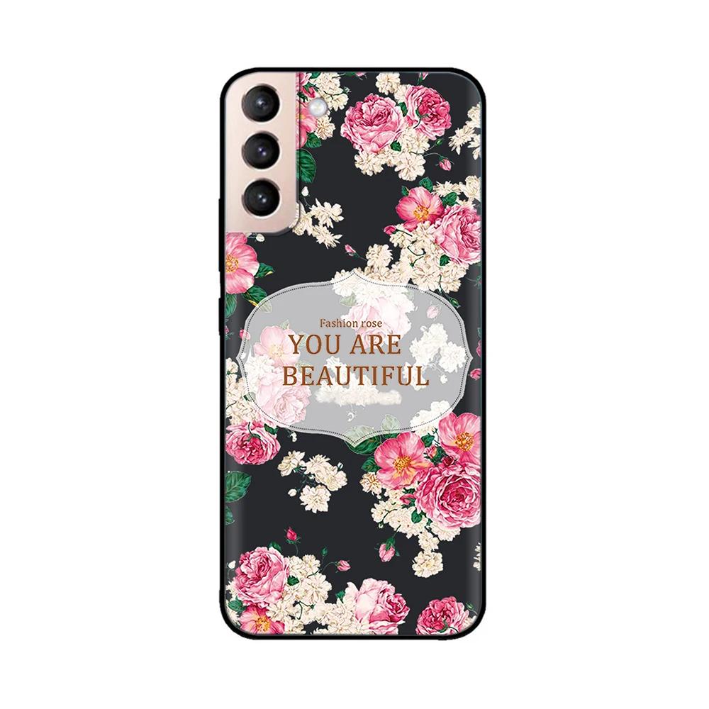 For Samsung Galaxy S21 Plus Case Soft Black Silicone Cover Protective Shell For Samsung Galaxy S21 Plus Ultra S21+ FE 5G Case