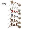 Flower Bed Garden Ornament Animal Stake, Rustic Yard Art Decorations with Dandelion Accent, Metal Peaceful Memorial Decor Sculpture for Lawn Patio And