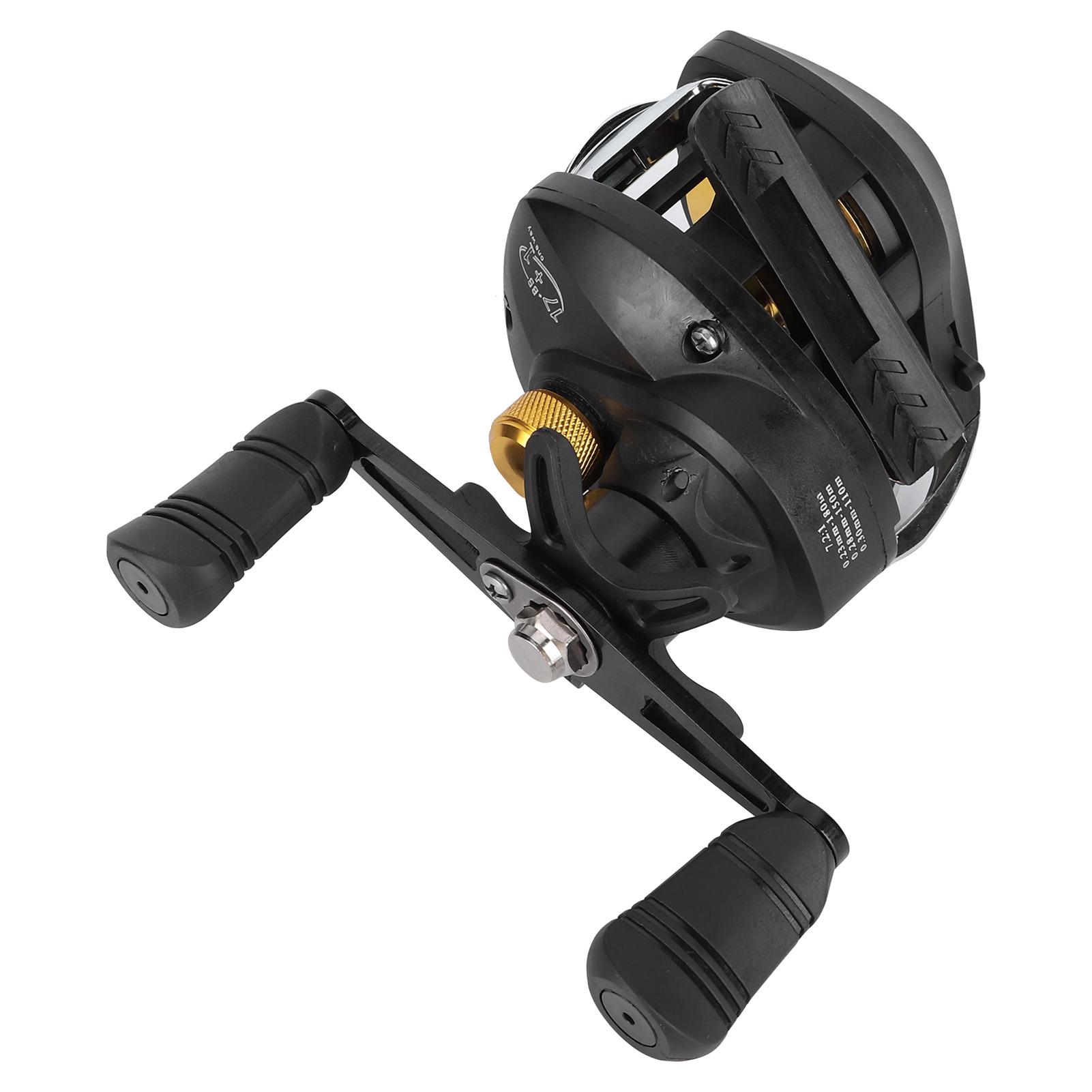 

Baitcasting Reel 8KG Max Drag 17+1 Ball Bearings 7.2:1 High Speed Gear Ratio Fishing Coil(Left Handed )