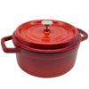 Staub Pico Cocotte Round 1102206 Enamel Pot, 22cm, Cherry, (Product Number 40509-825-0), [Used]