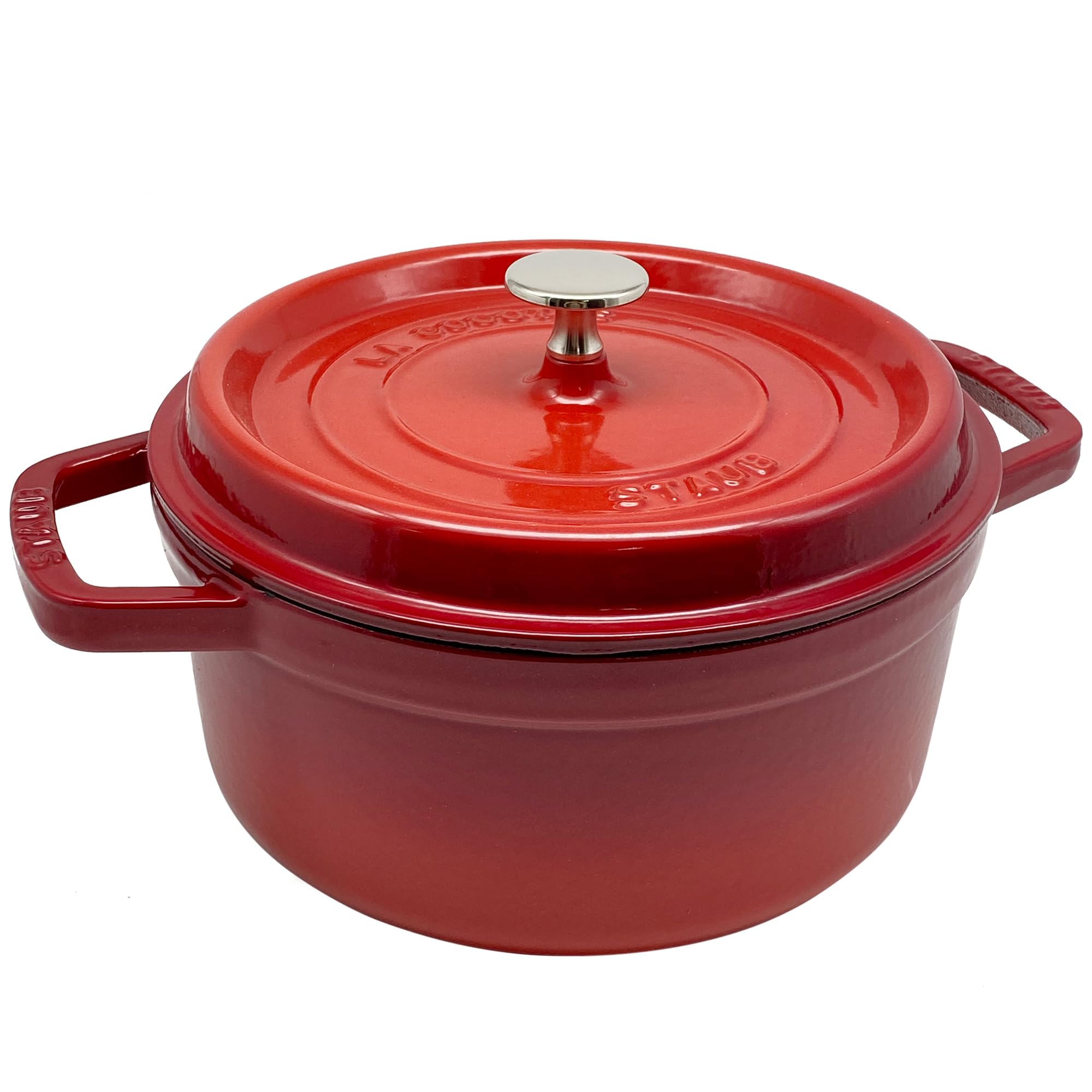 

Staub Pico Cocotte Круглая 1102206 Эмалированная кастрюля, 22см, Вишня, (Номер продукта 40509-825-0), [Использовал] вишня