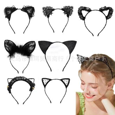 Cerchietto Sexy Europeo & Americano con Orecchie di Gatto/Coniglio Vuote—Accessorio per Capelli Multicolore da Cosplay e Celebrità