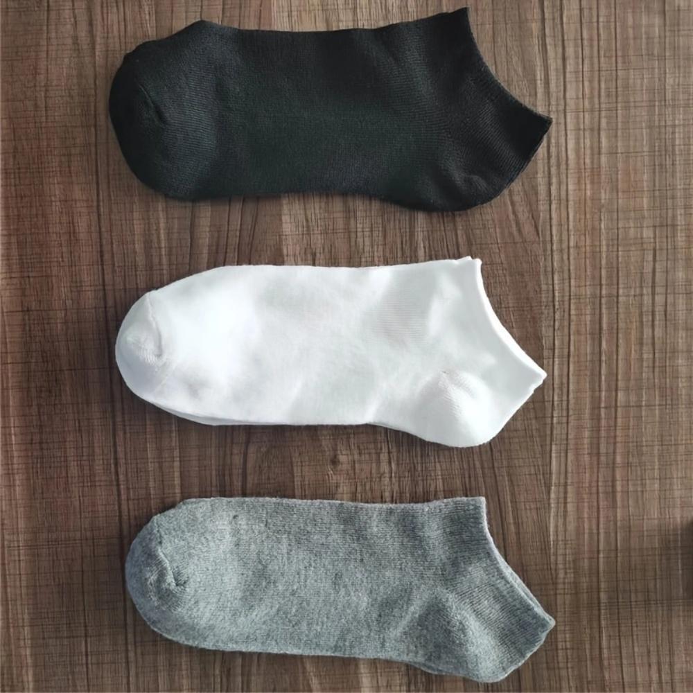 5/10-Pack Unisex Comfort-Fit Ankle Socks for All, Breathable & Lightweight - Ideal for Sports & Daily Wear