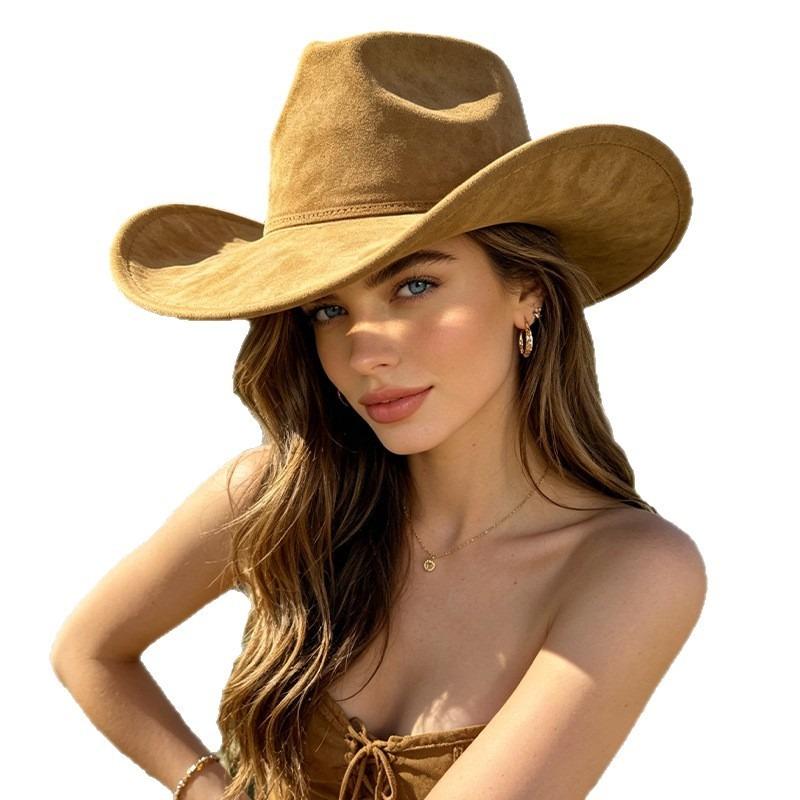 Women S American Retro Cowboy Hat Outdoor Casual Sun Protection Hat