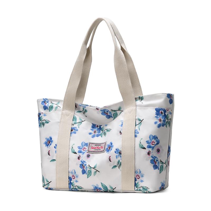 Large Capacity Tote Bag Women Commuter Printed Shoulder Bag Mother Bag