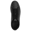 Coach Signature Leather Round Toe Lace Up High Top Sneakers Men Sneakers Black CY308-MFQ