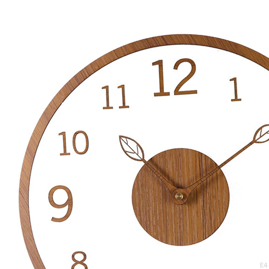 Acrylic Wall Clock for Living - Non Ticking Design Classrooms And Bathrooms