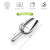 Durable Stainless Steel Ice Scoop for Freezer Silver Bar Accessories Metal Ice Scoop Ice Scraper Kitchen
