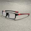 4 Pairs of Sports Reading Glasses Blue Light Blocking Full Frame Square Red and Blue Accents Eyewear