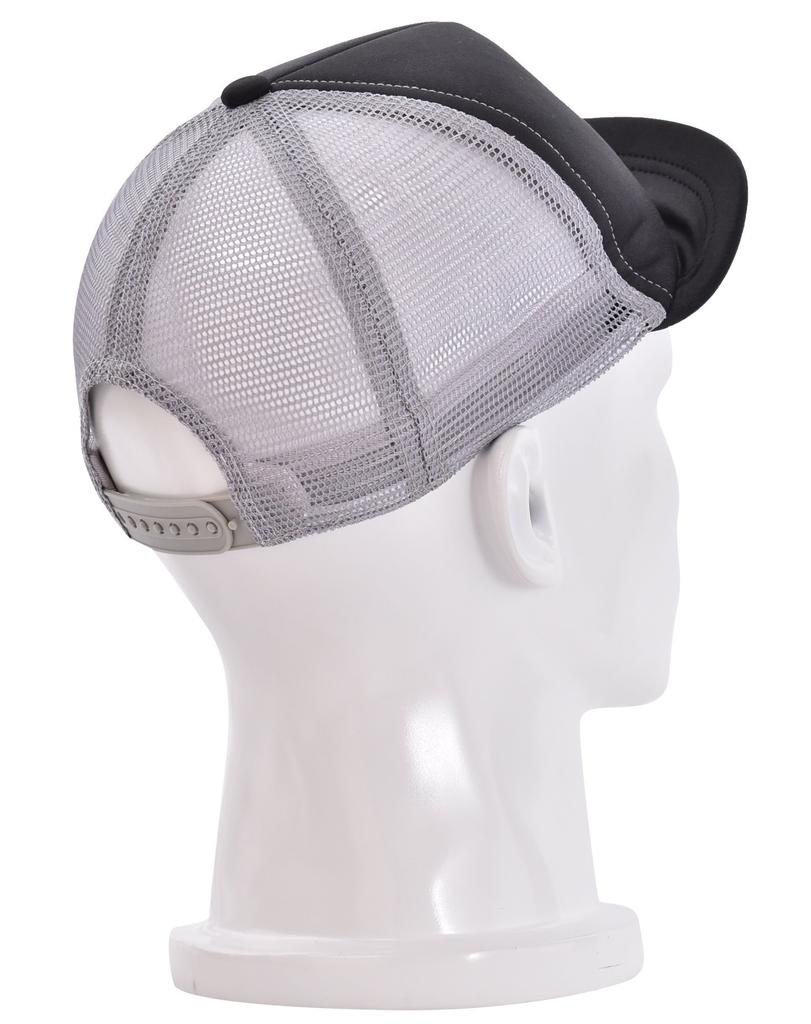 TARO WORKS Trail Running Short Trucker Cap, Brim, Cap, Gray/Black