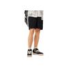 Li Ning Sports Lifestyle Series Solid Color Mid Waist Straight Leg Casual Shorts Men Shorts Black AKSU231-3