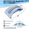 Multi-Level Adjustable Back Stretcher for Waist Neck Pain Relief Lumbar Cervical Spine Support Massager Lying