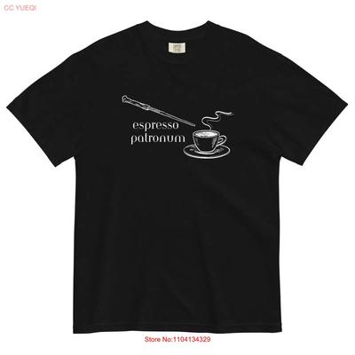 Work Humor Espresso Patronum Spell T Shirt Vintage Breathable Stretched Fashion Comfortable Homme Versatile