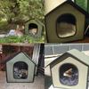 Foldable Cat House Outdoor Waterproof Rainproof Detachable Pet Cave Nest Tent Accessories For Kitten Puppy