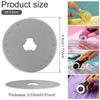 10Pcs Crochet Edge Rotary Cutter Blade Set 45mm Perforating Rotary Blade 12/15 Teeth Crochet Skip Blade Rotary Cutter