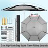 Large Outdoor Fishing Umbrella: Rainproof, Sunshade, Folding, Thickened, UV Protection
