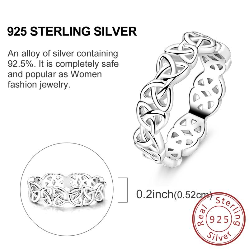 New 925 Silver Rings Firefly Hollow Rose Infinite Love Simple Ring for Women Wedding Engagement Party Jewelry Gift
