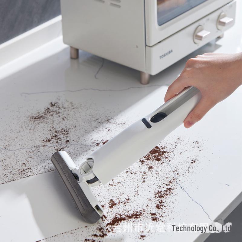 Foldable Hand-Held Mini Mop for Car and Coffee Table Cleaning