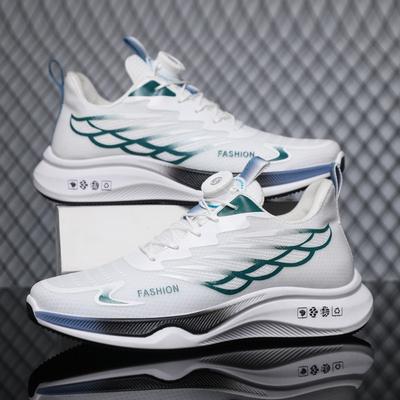 Summer Mesh Breathable Men's Knob Dragon Scale Sports Shoes Fashion Trendy Shoes Student Running Shoes