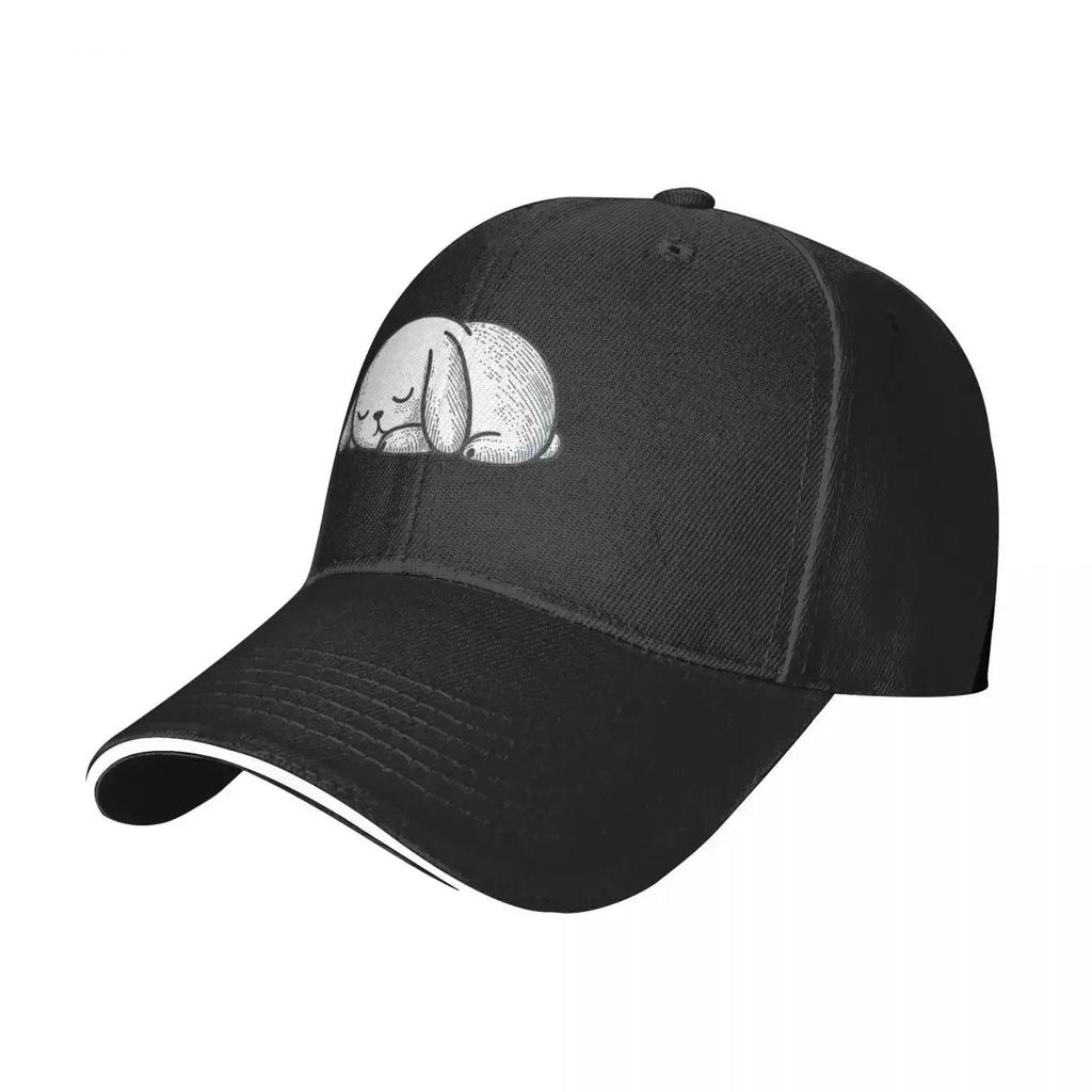 Sleepy Bunny being Lazy Baseball Cap Sun Cap Sunscreen Vintage Adjustable Hat Unisex For The Sun Boy WoUnisexs