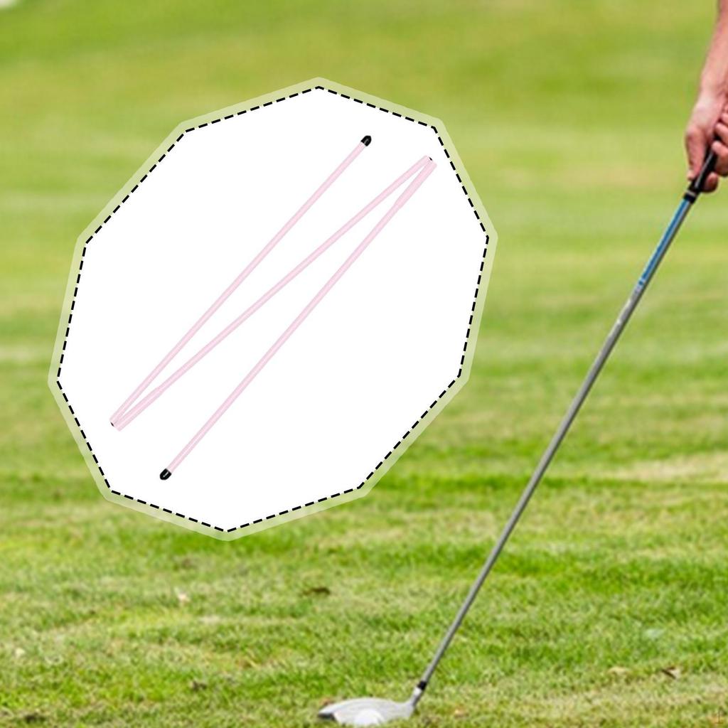 2 Pieces Golf Alignment Sticks Direction Indicator Practice Rods for Aiming