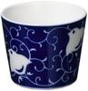 Mino Ware Soba Choco Cup, Small Bowl, Arabesque Chidori, Diameter Approx. 8 X Height 6.5cm, Soba Choco Cup, Porcelain, Microwave, Dishwasher Safe,