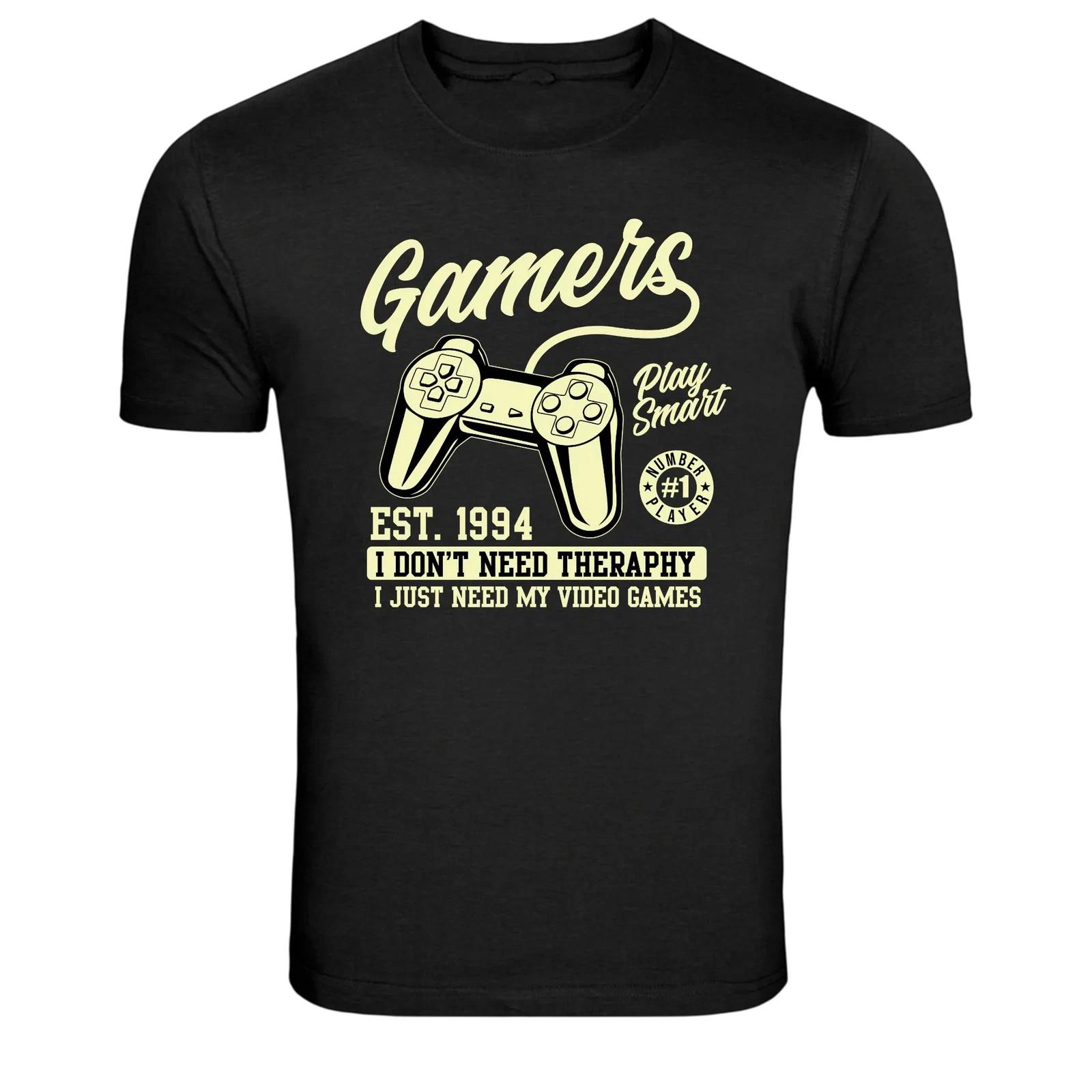 Gamers Play Smart Video Game Controller Graphic T-Shirt XXXL