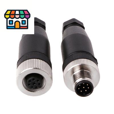 M12 Sensor Connector 3/4/5 Pin Male/female Straight/right Angle Plug