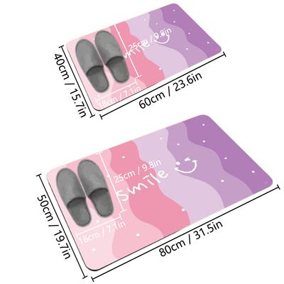 Thickened Bathroom Absorbent Floor Mat Door Mat Toilet Furry Non-slip Foot Mat Shower Room Floor Mat Bedroom Door Carpet