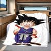 1PZ Coperta Morbida in Flanella con Stampa Carina di Son Goku, Alta Qualità per Tutte le Stagioni, Decorazione per la Casa, Calore e Comfort, Perfetta per Regali di Natale
