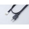ELPA Heat Resistant Cord with Single Plug Wiring Repair Electrical 125V 12A 2m 1.25m (0.18mm x 50 cores) NC-20H
