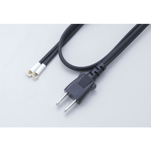 ELPA Heat Resistant Cord with Single Plug Wiring Repair Electrical 125V 12A 2m 1.25m (0.18mm x 50 cores) NC-20H
