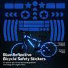Honeycomb Reflective Stickers For Bicycle And E-Bike High-Visibility Safety Warning Strips Waterproof Sunproof