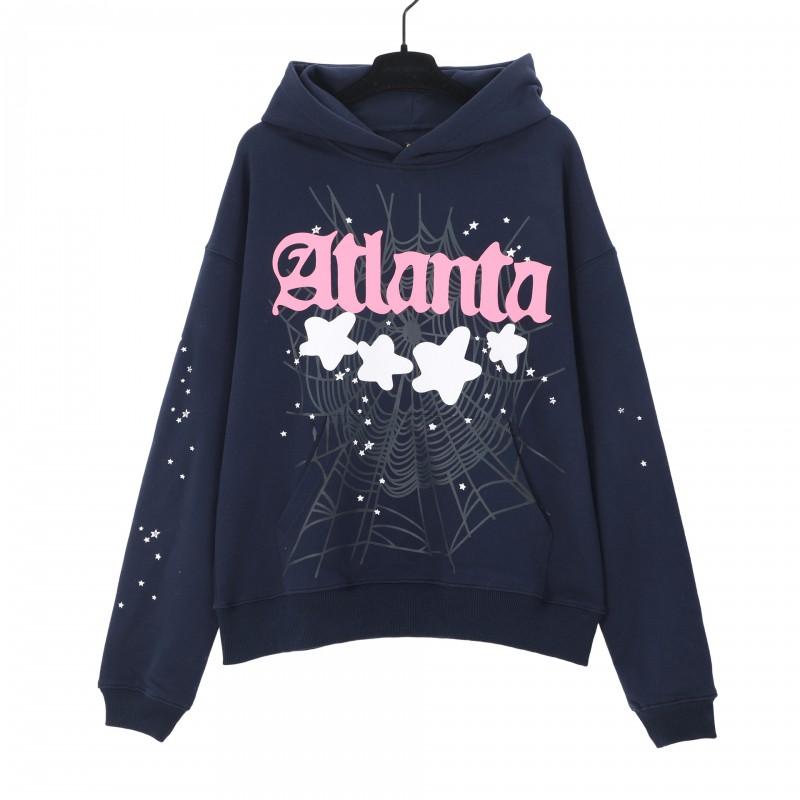 Young Thug Inspired Foam Letter 555555 Hoodie Couple Pink Sweatshirt
