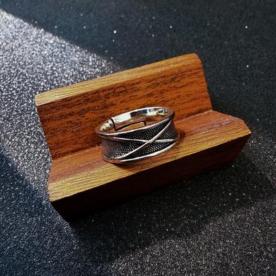 Retro Time Space Black Goku Adjustable Open Ring For Men Punk Gothic Edgy Couple Jewelry Cosplay Accessories Anime Lovers Gift