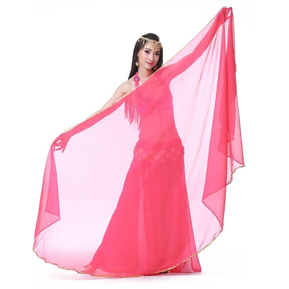Fashion Light Belly Dance Veils Chiffon Silk Latin Belly Dance Shawls Long Women Scarf Dance Costumes Accessories Dance