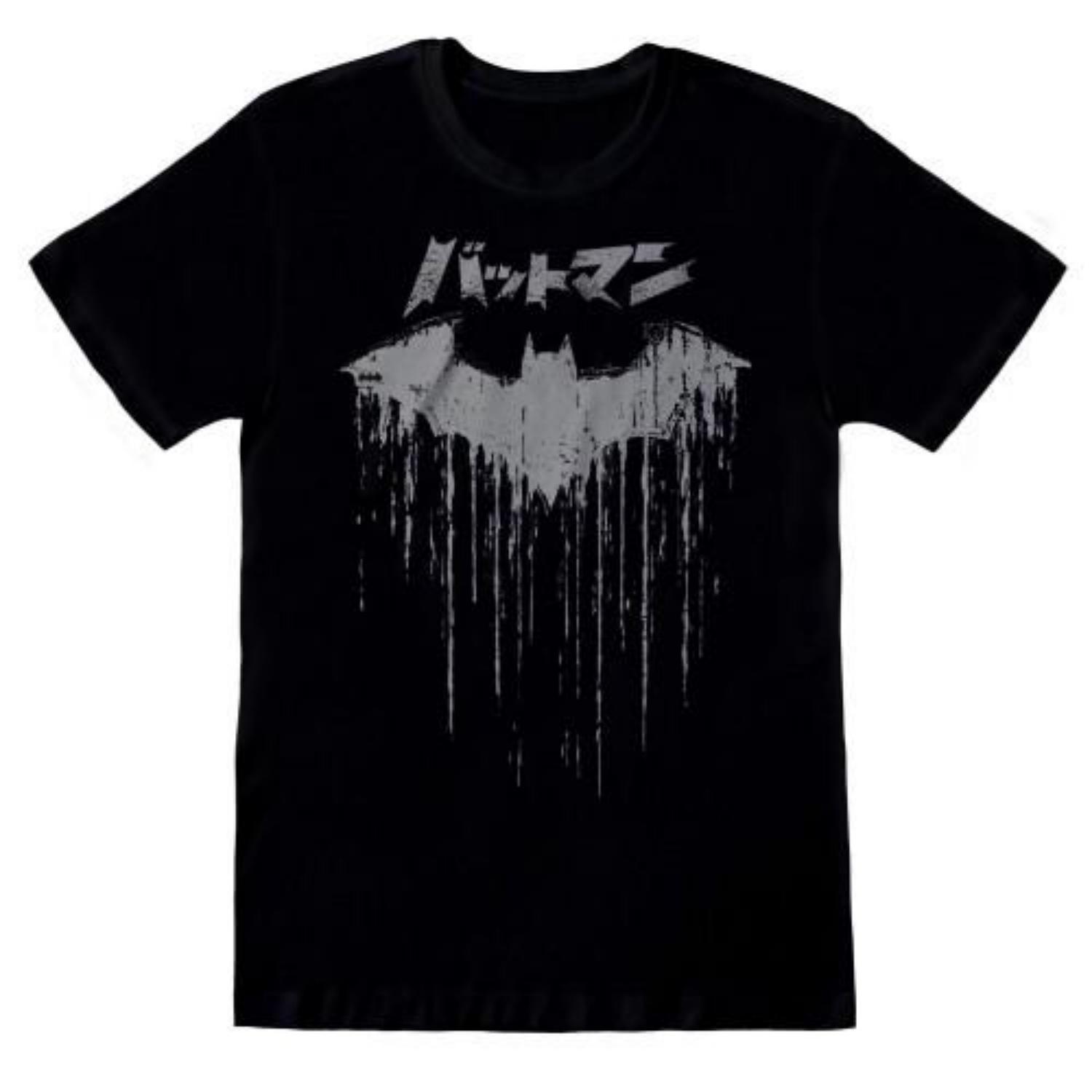Batman Unisex Adult Japanese Logo T-Shirt S