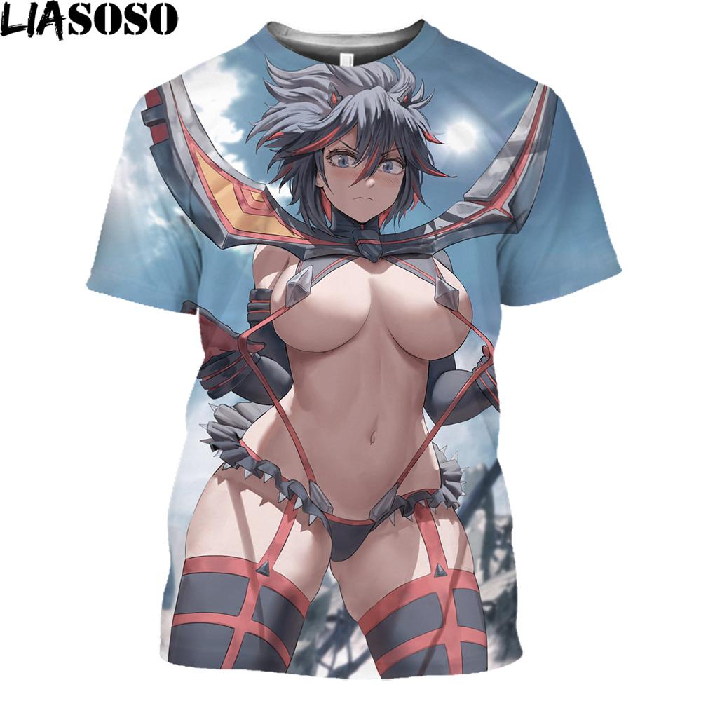 

Аниме Kill La Kill 3D-футболка с принтом Мужчины Женщины Летние свободные рубашки в стиле Харадзюку унисекс уличная одежда Футболки Топы