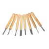 8PCS Skew Spear Point Round Nose Gouge Wood Turning Chisels Woodturning Tools  For Woodworking