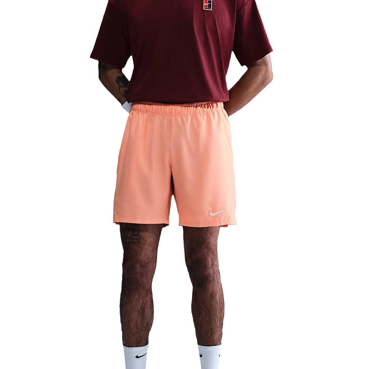 

Nike Court Victory Dri-FIT 7 Comfortable Soft Fashion Versatile Casual Shorts Men shorts Light-Orange FD5380-844 L