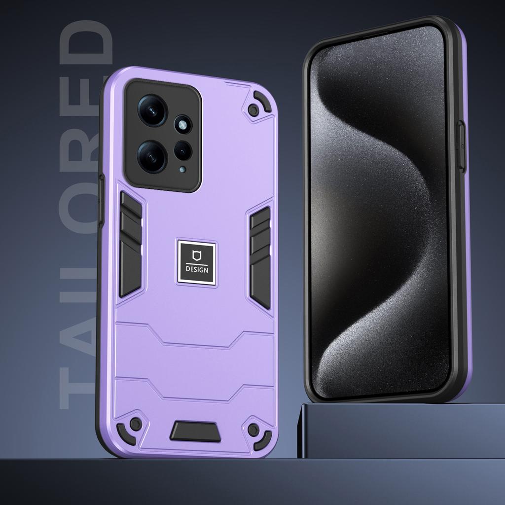 For Xiaomi Redmi Note 12 4G Case 2 in 1 Shockproof Phone Cover Oil-proof