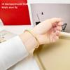Women's Gold Sand Bracelet: Long-Lasting Copper Alloy, Ancient Heritage, Four-Leaf Clover for Two-Life Happiness.
