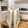 Neuer lässiger vielseitiger Rucksack mit großer Kapazität, leichter und modischer Pendler-Reiserucksack, Nischen-Einfarb-Schulranzen