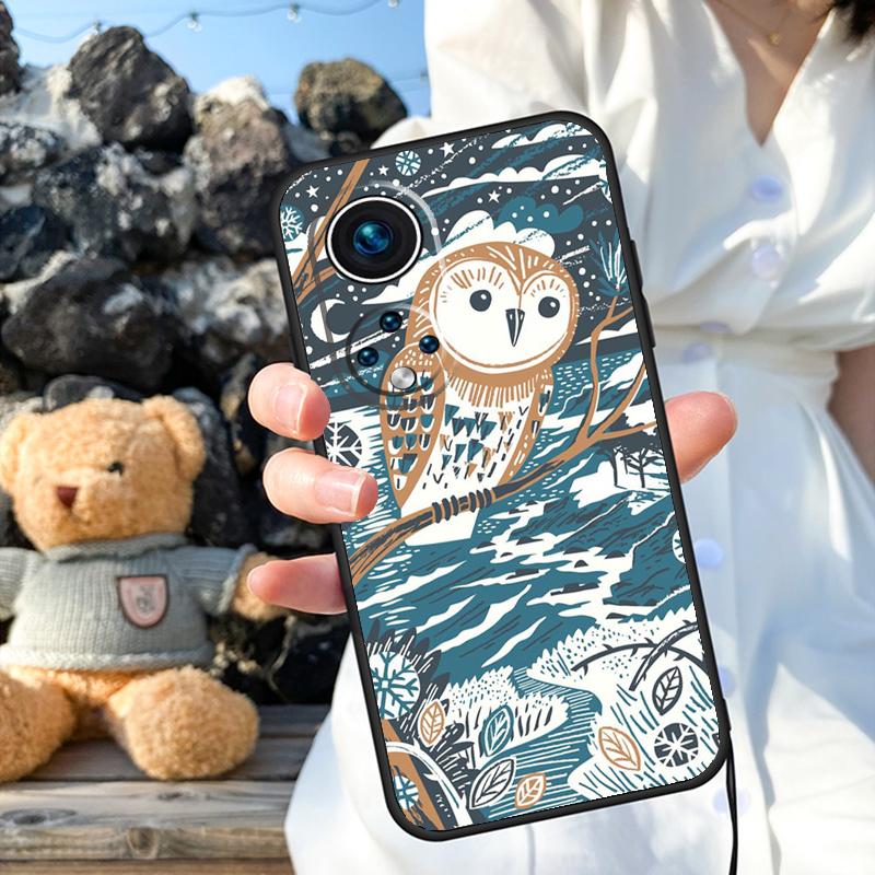 Cute Owl Cartoon Cover For Honor Magic 6 5 Lite Pro 50 70 90 Honor X8b X9b X6 X7 X8 X9 X6a X7a X9a X8a Case