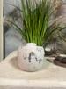 Bird-shaped Cement Flowerpot Cover - Intentionally Aged