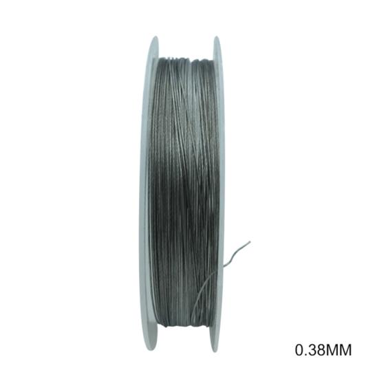 50m 7 Strands Fishing Steel Wire Lines Braided Leader Coating String Trace Rig